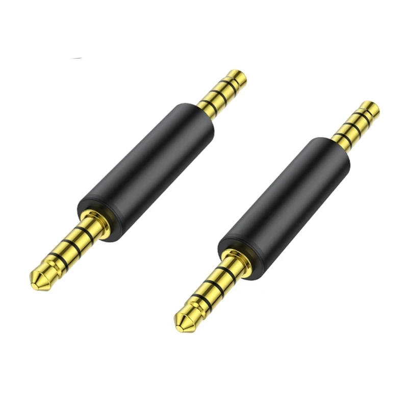 4 Pole 3.5mm Audio Cable Jack Adapter 90 degree Straight 3.5mm Male to Male Female Stereo Aux Plug Converter for Earphone MP4