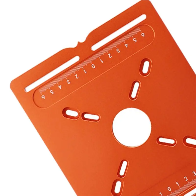 SOFT-Aluminum Alloy Router Guide Router Grooving Base Plate Wood Router Slotting Guide Router Mortising Jig
