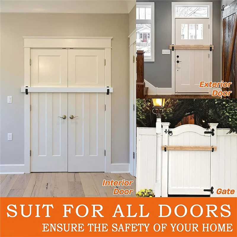 

AEE6-2X4 дверные кронштейны для баррикады, сверхмощные модернизированные кронштейны для дверных стержней для домашнего защитного костюма для пиломатериала 2X4