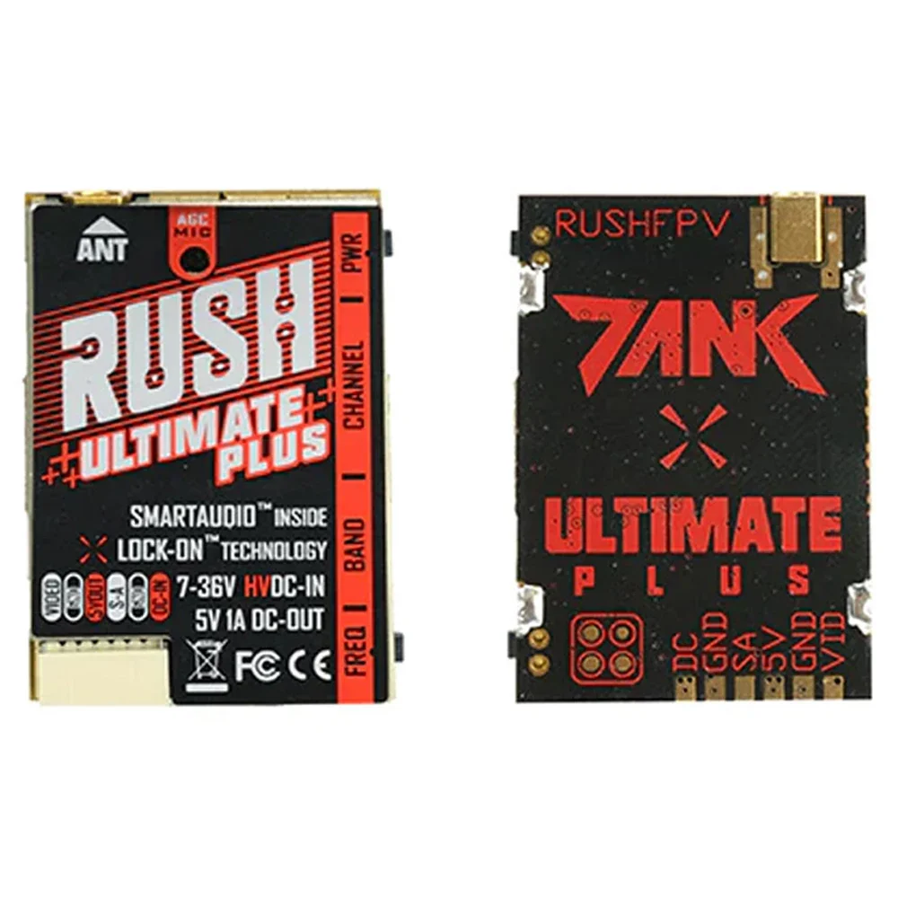 RUSH TANK Ultimate PLUS 7-36V 5.8GHZ 48CH/37CH Pitmode/25mW/200mW/500mW/800mW Video Transmitter VTX  Description: 1. The RUSH Ta