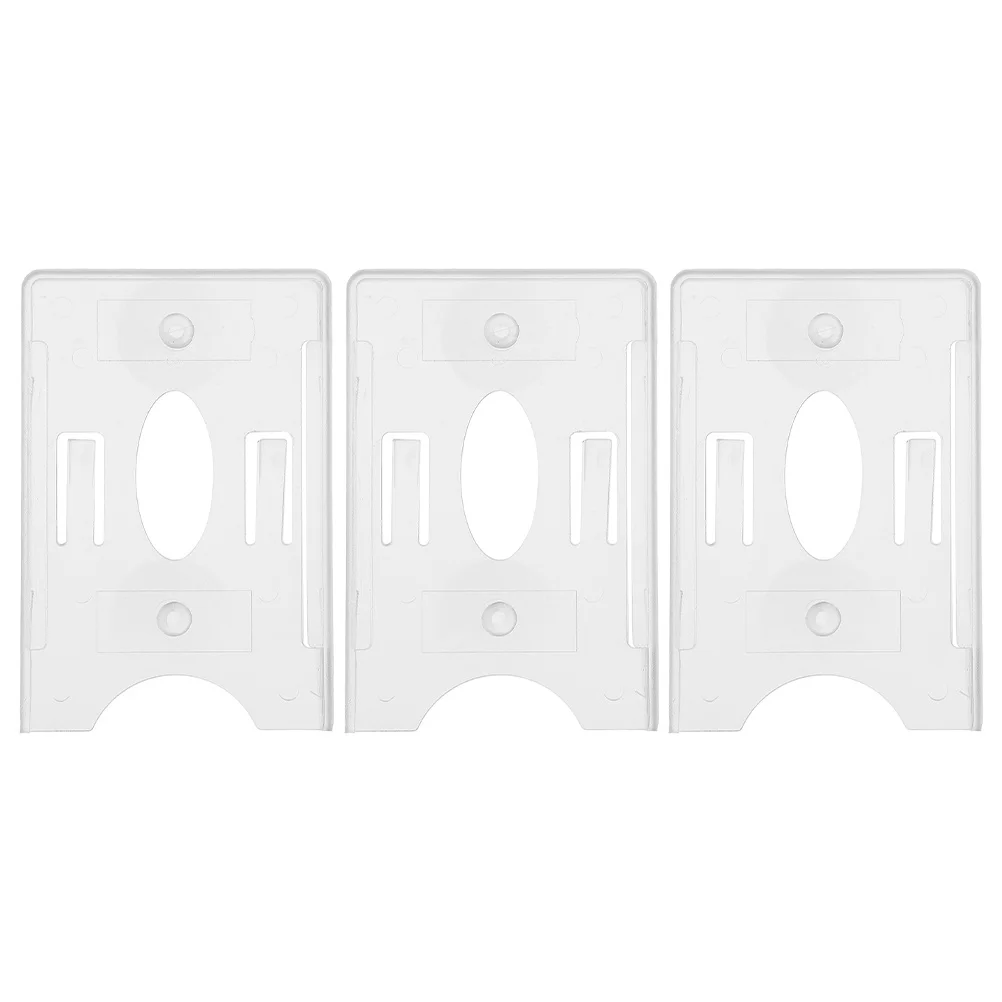 

3pcs Car Bracket Parking Card Holder Strong Suction Adjustable Angle Clear PVC Material Windshield License Plate Clip