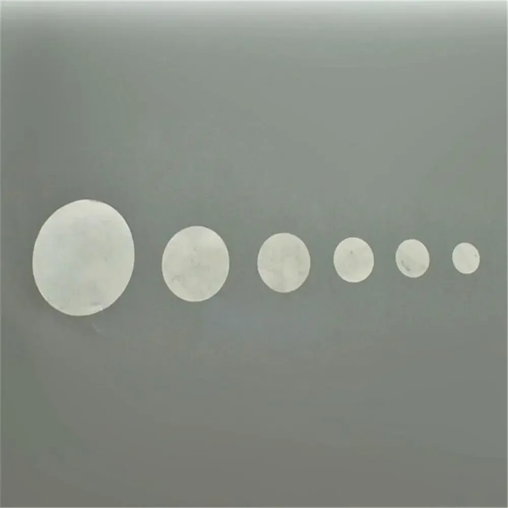 8/24/48/70/96/132pcs PVC Wafer Gloss File Sealing Self Adhesive Label Dot Sticker Transparent