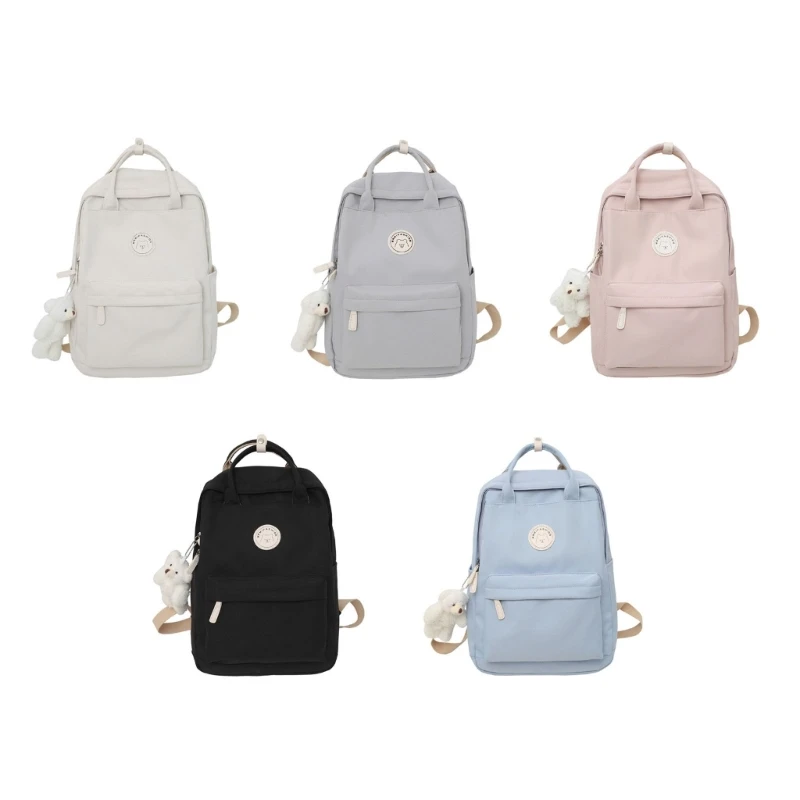 Mochila escolar estilo japonês para meninas, mochila escolar nylon para mulheres