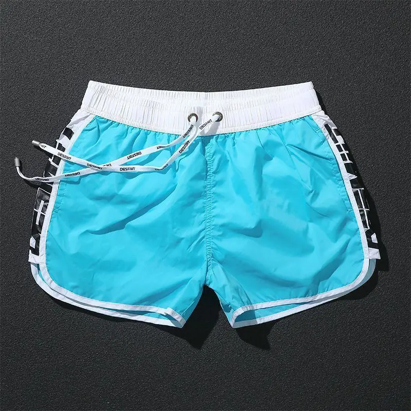Lightweight Sports Men 2025 Summer Quick-drying Loose Running Fitness Three-point Beach Pants