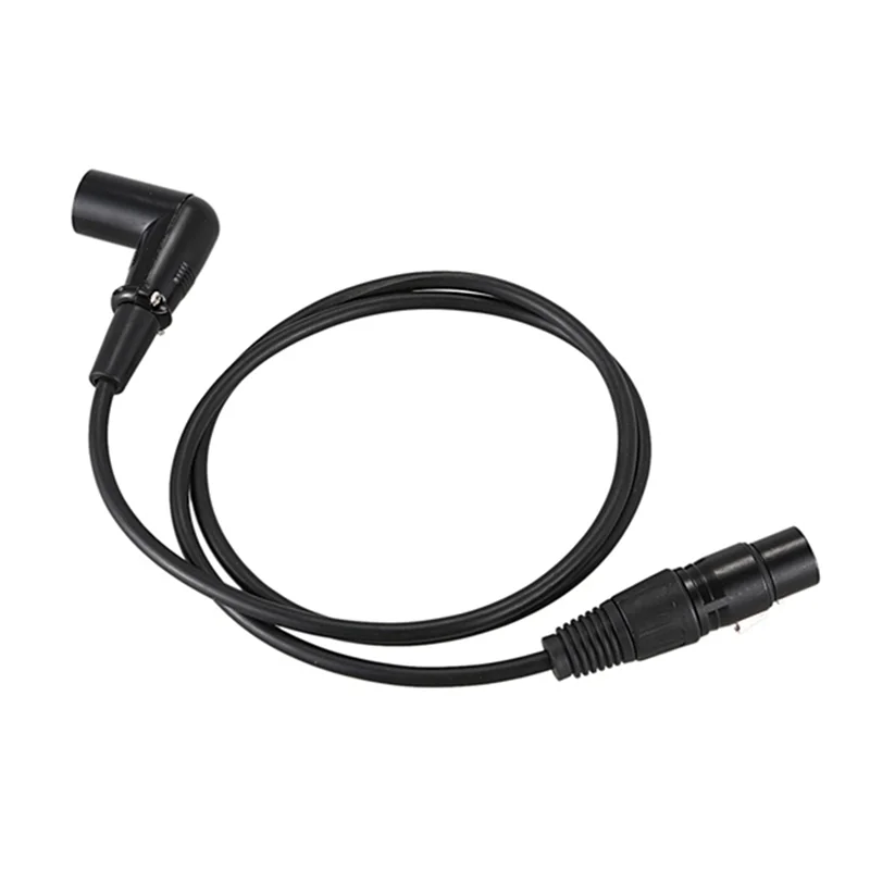 كابل XLR يومي 4X بزاوية قائمة ذكر إلى أنثى، سلك ميكروفون، سلك سلك إشارة DMX للتوازن/الخلاط/المكبر للصوت