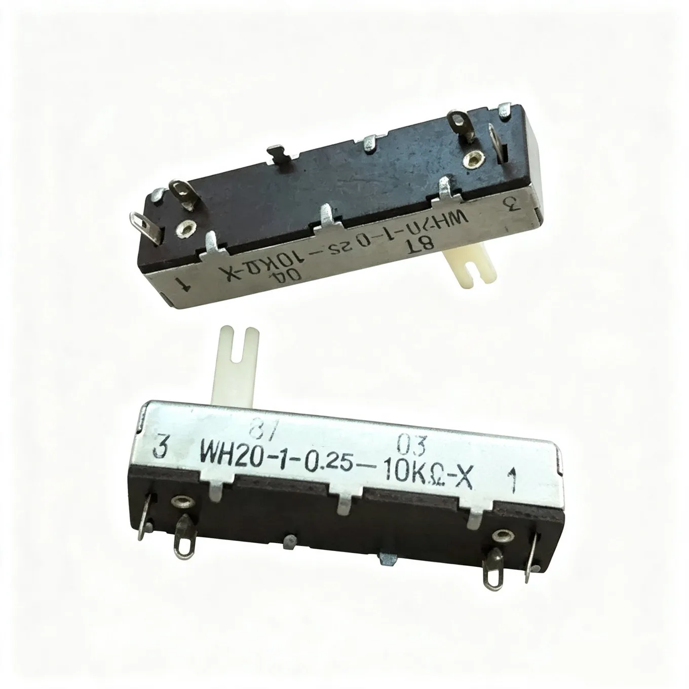 Original New 100% WH20-1-0.25-10K 5CM Sliding Pusher Single Potentiometer 10KX 10KA Handle Length 16MM (SWITCH)