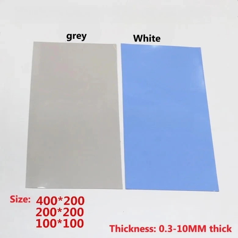 Thermal conductive silicone pad 400*200 CPU thermal conductive soft silicone router thermal conductive silicone pad  5pcs
