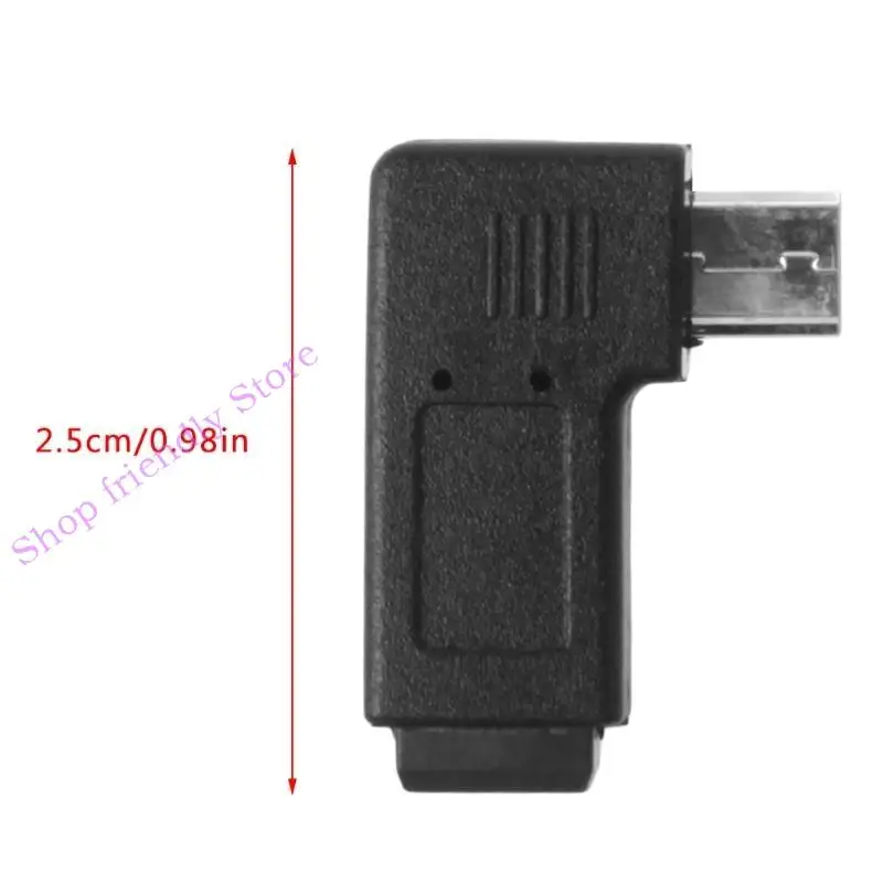 

594a левый и правый угловой Mini USB 5PIN Женский до микро -USB мужской адаптер синхронизированные данные