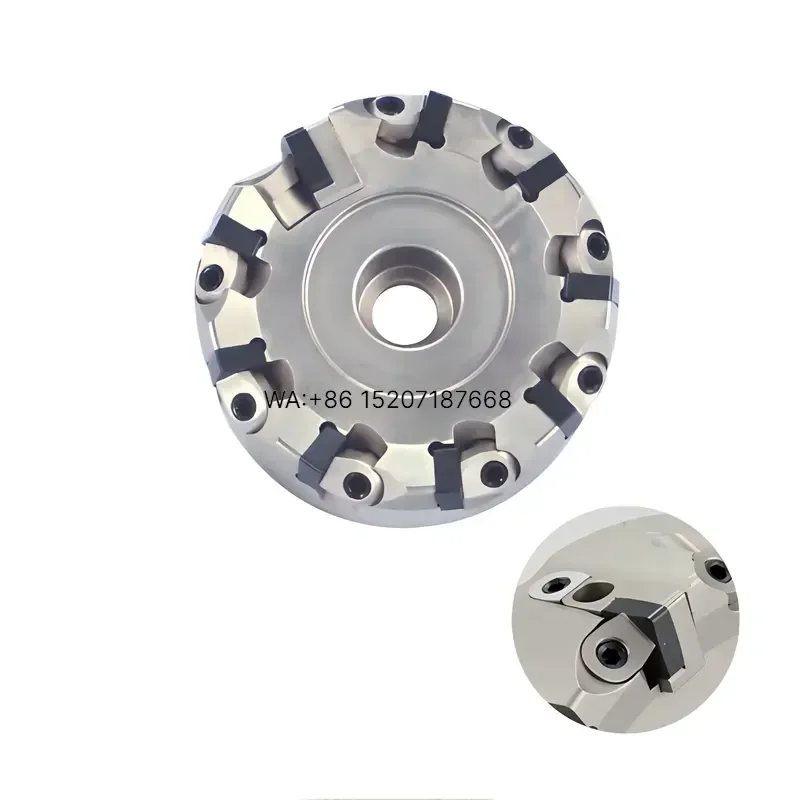 Wmwmnu for FME02 CBN 75 Degree Fine Finishing Cutter Head With Wiper Inserts Indexable Face Milling Cutter
