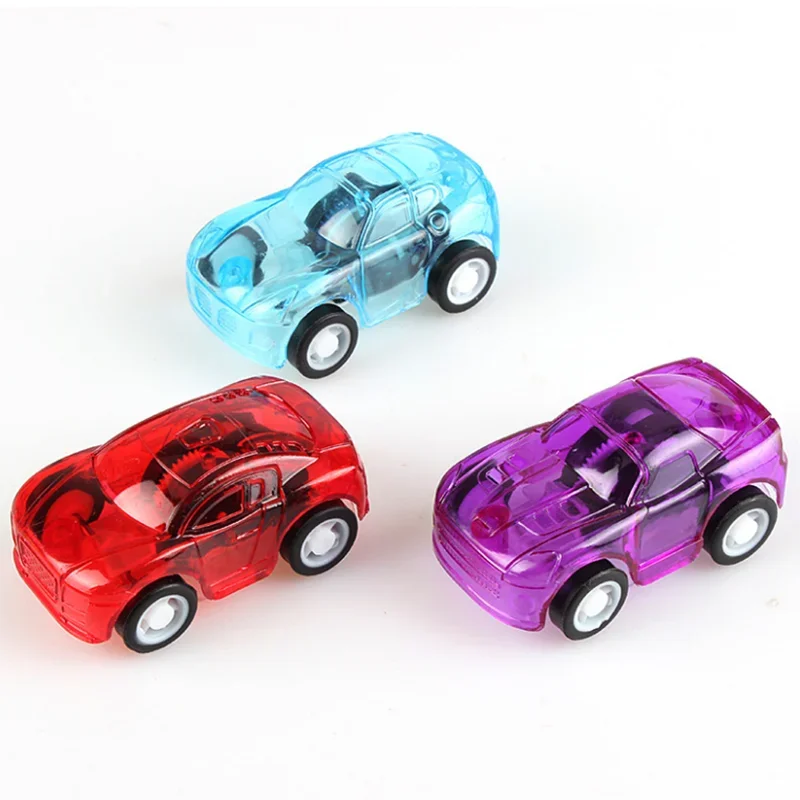 10/20 Stuks Creatieve Mini Auto Kinderen Transparant Plastic Terugtrekken Auto 'S Educatief Voertuig Truck Model Speelgoed Geeft De Voorkeur Aan Feestgeschenken