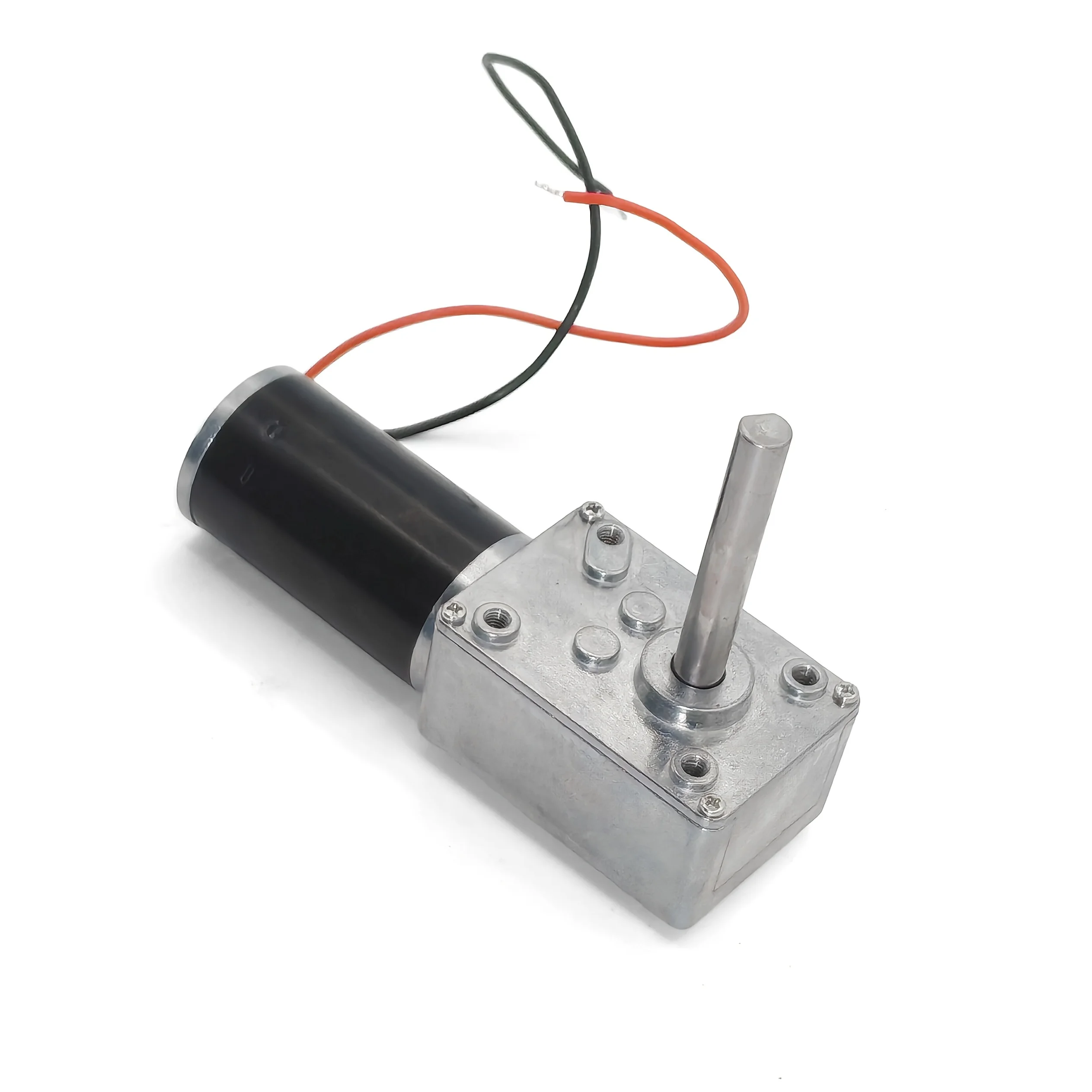 

12V DC Worm Gear Motor 51Mm Long Shaft Silent 7-160RPM Self-Locking Suitable For Smart Curtains/Window Openers/Smart Locks,