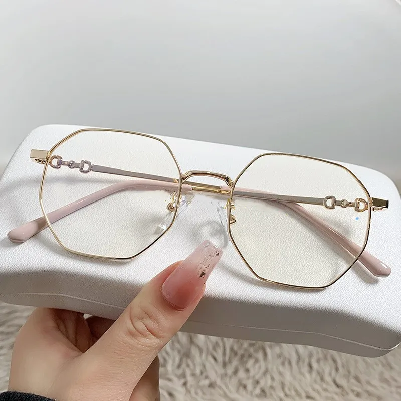 Men Vintage Anti Blue light Minus Glasses Frame With Degree Round Women Myopia Lens Nearsighted Glasses 0 -1.0 -1.5 -2.0 To -6.0