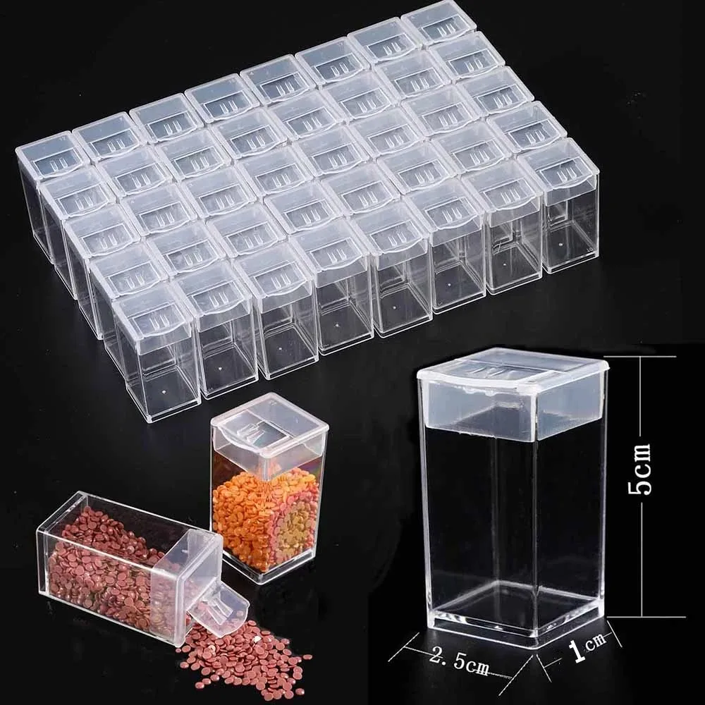 2/10/30/90/120/150 Bottles Diamond Painting Accessories Container Bottles Diamond Painting Tools Crystal Bead Storage jar