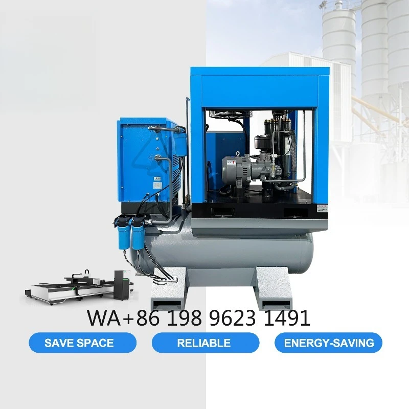 15HP 11KW 4-in-1 Integrated Screw Air Compressor Permanent Magnet VFD ForCutting Industrial Air Supply
