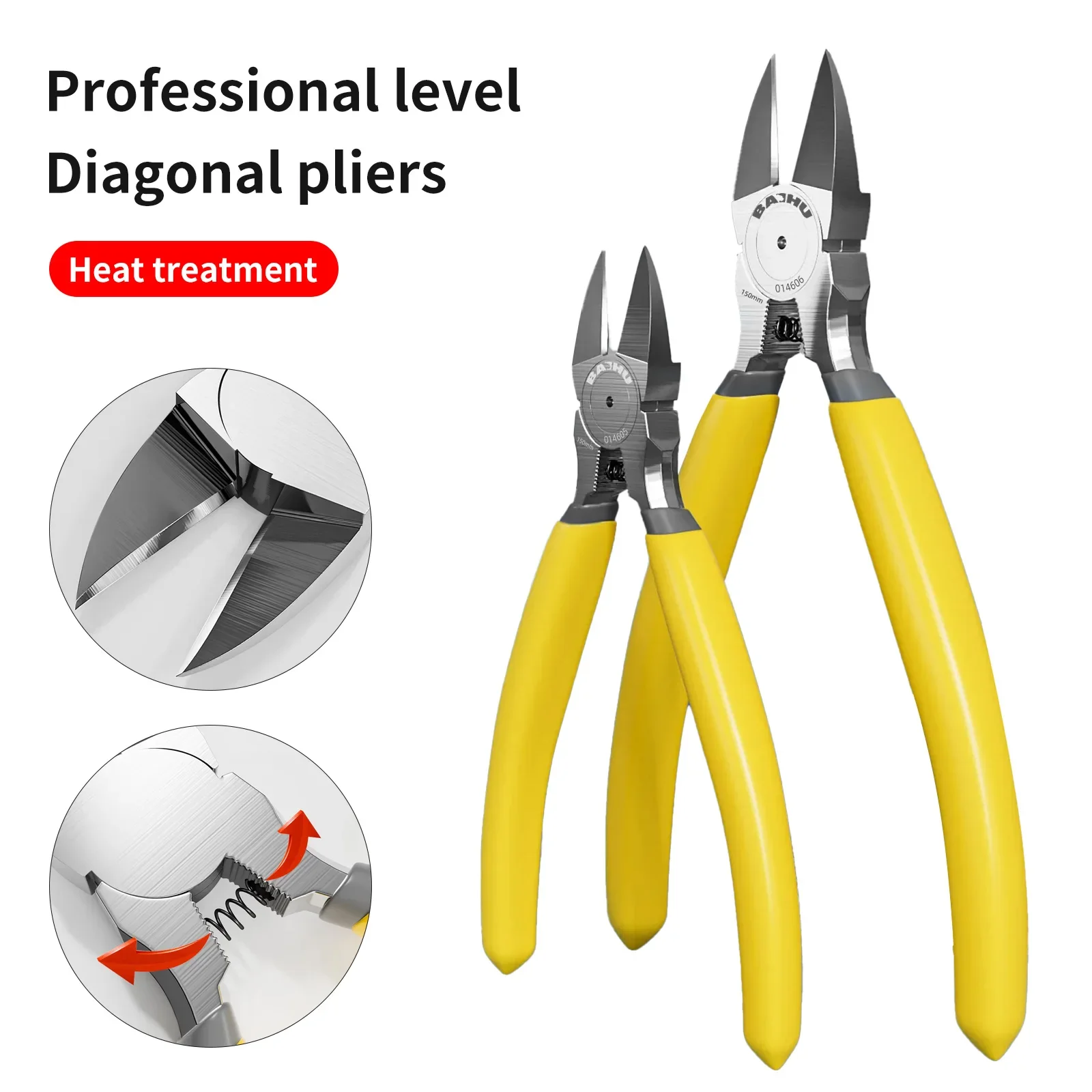 

Diagonal pliers CR-V plastic pliers 5/6 inch jewelry wire and cable cutter cutting side scissors tools electrical tools