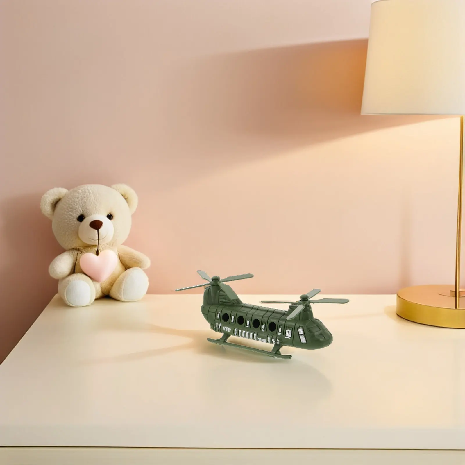 

20Pcs Military Helicopter Dual Rotor Airplane Set Kids Boys Girls Creative Play Decorative Aircraft Display Collection