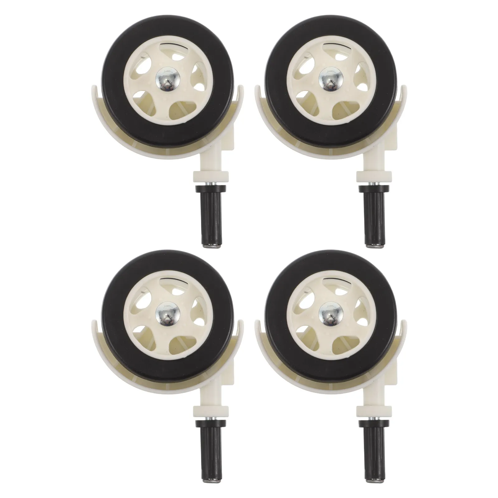 4Pcs Universal Baby Walker Wheels Replacement Silent Double Swivel Casters No Noise Movement for Walker Accessories