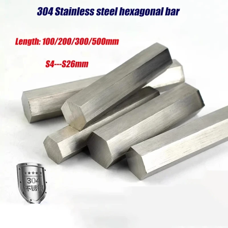 Stainless Steel Hexagonal Bar, 5mm 6mm 7mm 8mm 9mm 10mm 11mm 12mm 13mm 14mm 15mm 16mm 17mm 18mm 19mm 20mm 21mm 22mm 24mm  25mm