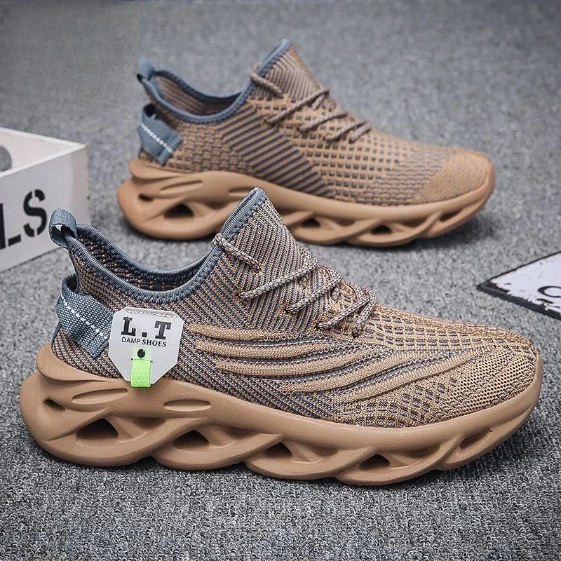 Running Men's Casual Sneakers Breathable Mesh Male Shoes Gym Athletic Customs Korean Style Products Light High Quality Delivery