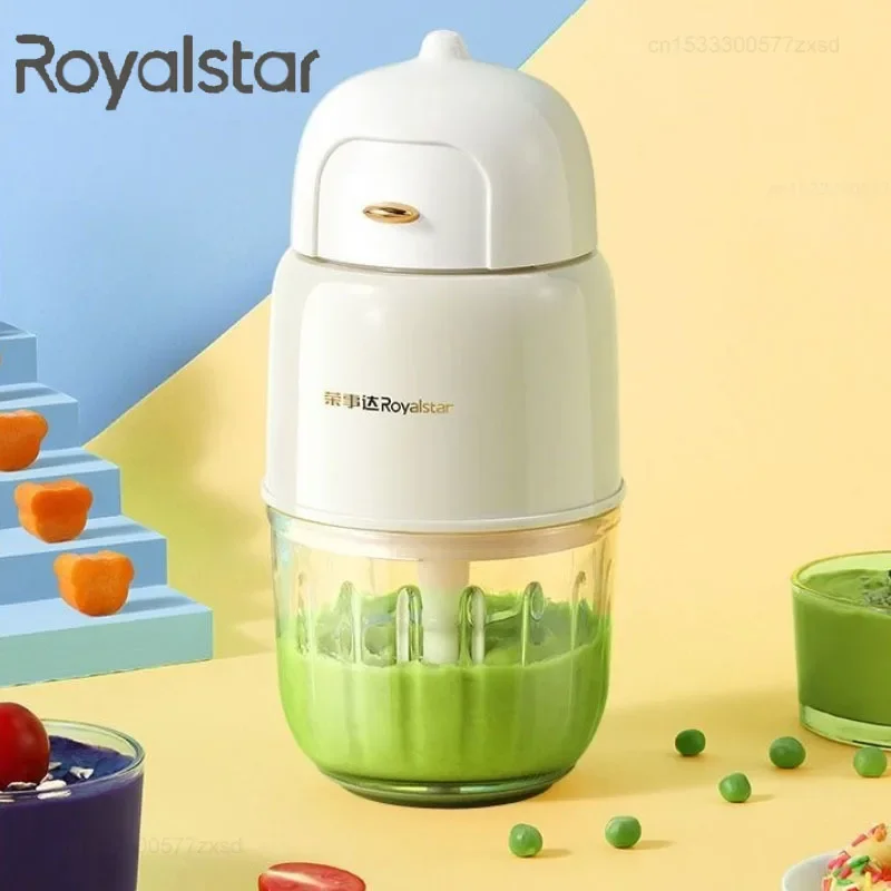 Royalstar 300ml Multi Functional Food Processor Baby Foods Mincing Machine Portable Blender Cup Removable Cleaning Meat Mincing