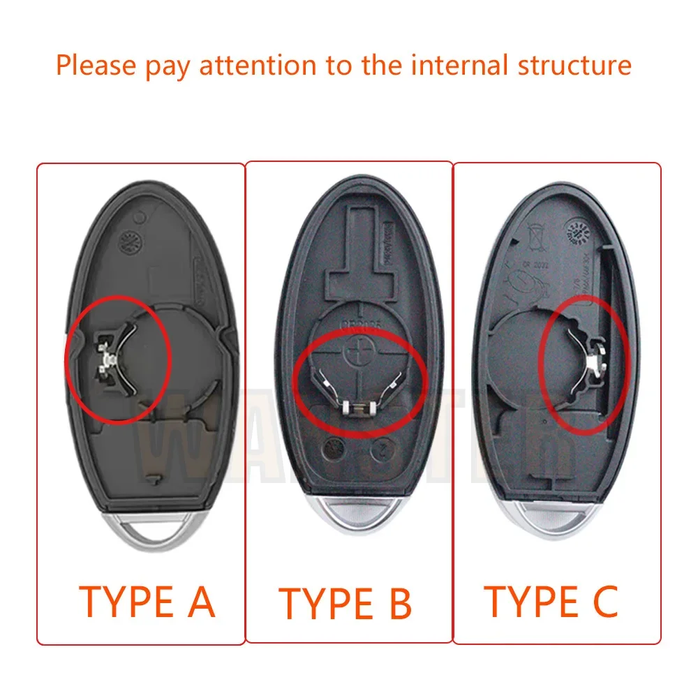 2-4 Bottons Car Key Fob Case Shell Housing for Nissan Rogue Teana Sentra Versa ALTIMA MAXIMA Sunny 2012 2011 2010 2009 2008 2007