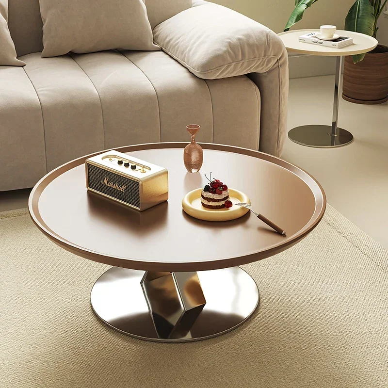 Metal Round Coffee Round Design Classic Living Room Coffee Tables Beauty Elegant Muebles Para El Hogar Home Furniture