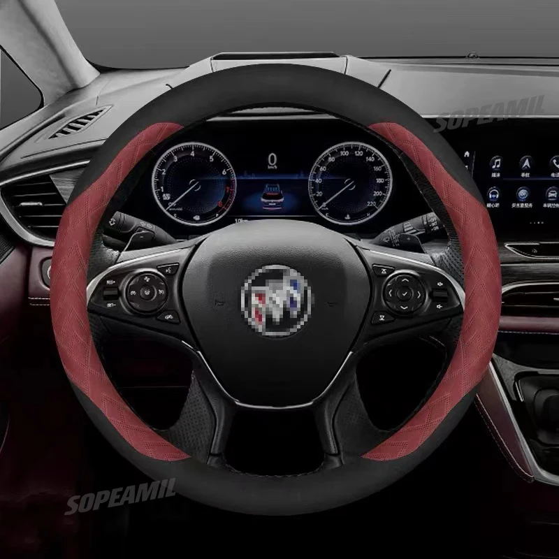 

Car Steering Wheel Cover For Buick Lacrosse Envision Regal Veran GX GL6 GL8 Micro Blue 6 Century Flying High Auto Accessories