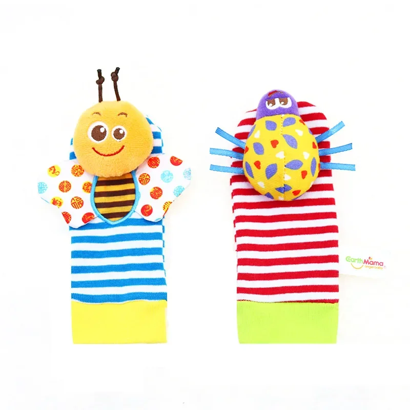 طفل رضيع المعصم حشرجة الموت الجوارب اللعب 0 6 12 شهر فتاة صبي ألعاب تعلم التنمية التعليمية المبكرة لطيف الصغار الهدايا الحسية #5