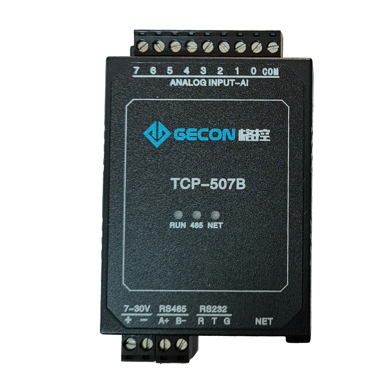 modulo ethernet com interface rs485 232 protocolo modbus tcpip entrada analogica 8ai 420ma 010v rj45 01