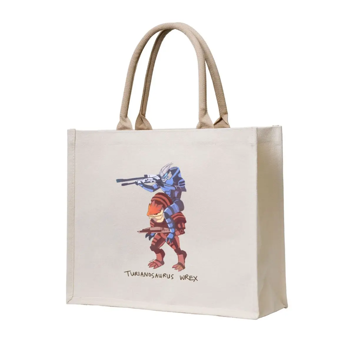 

Turianosaurus Wrex Tote Bag canvas tote bag Gift bag custom fabric