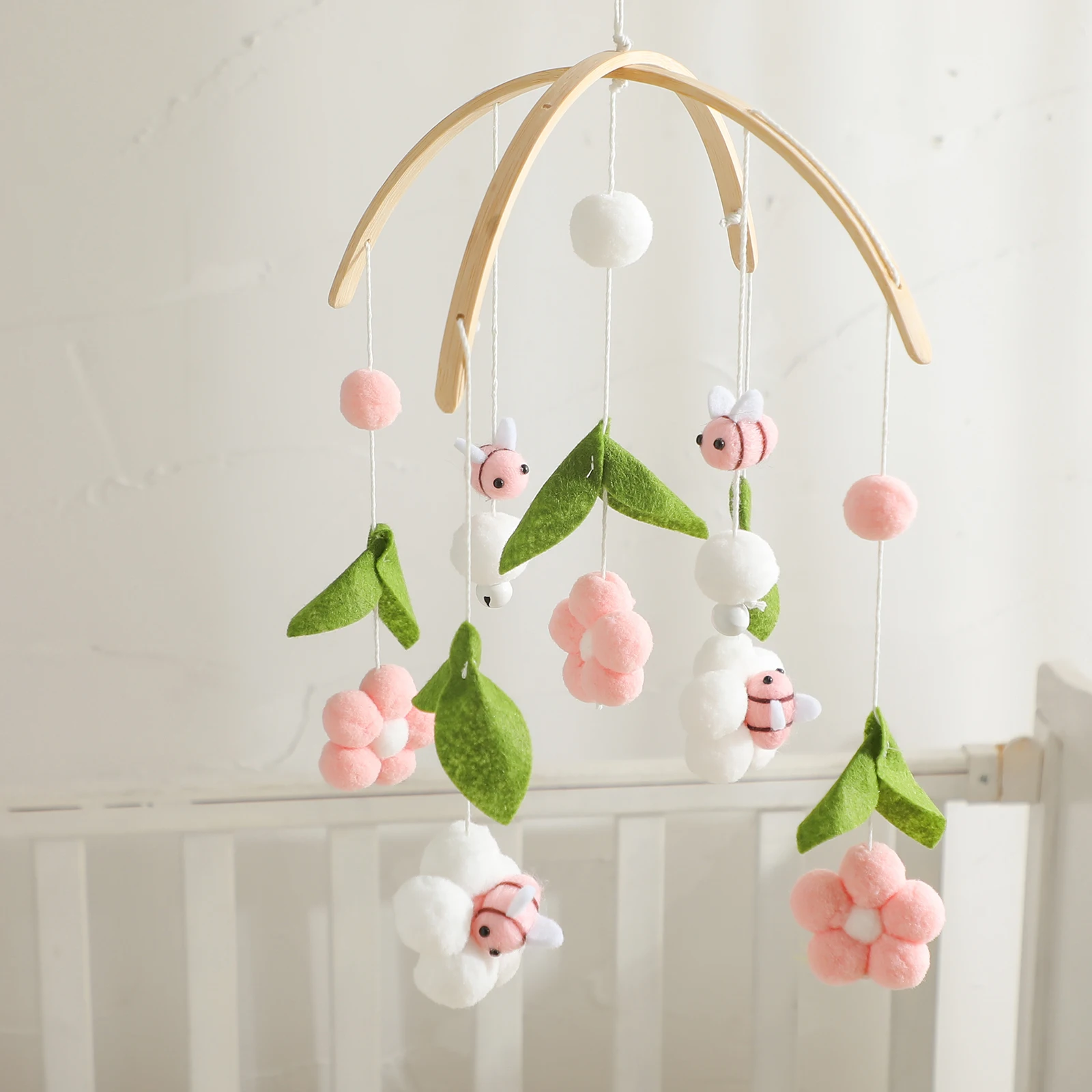 Handmade Crochet Baby Rattle, Soft Bell Toy for Newborns, Palm-Sized, Portable, Sensory, Interactive Parent-Child Play