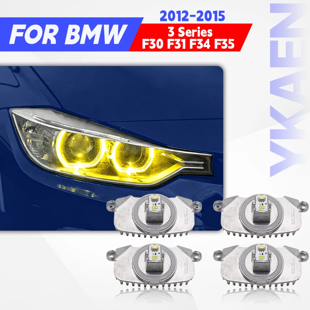 

63117398766 Yellow Amber LED Angel Eye DRL Module For BMW 3 Series F30 F31 F34 2012-2015 Xenon Headlight Daytime Running Light