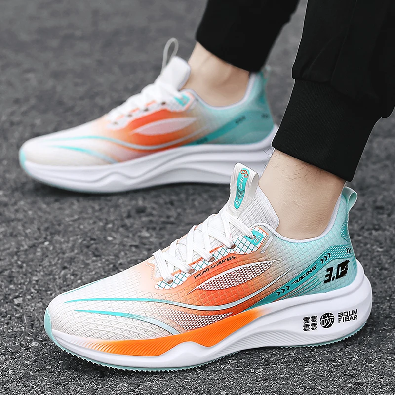 

Мужская обувь Four Seasons, новинка 2025 года, спортивная обувь на толстой подошве с дышащей сеткой для молодежи, универсальные повседневные кроссовки