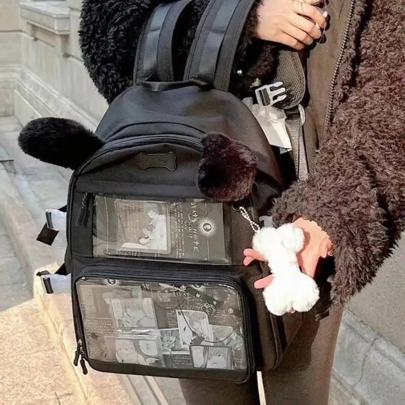 Fashion Sweet Y2k Aesthetic Kawaii Backpacks Casual Women Ins Rucksack Streetwear Trendy All Match Students Schoolbags