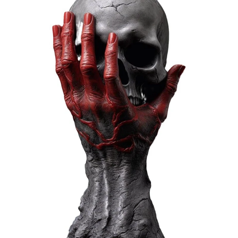 Furious Hand Skull Statue Resin Crafts Desktop Decoration Atmosphere Ornaments