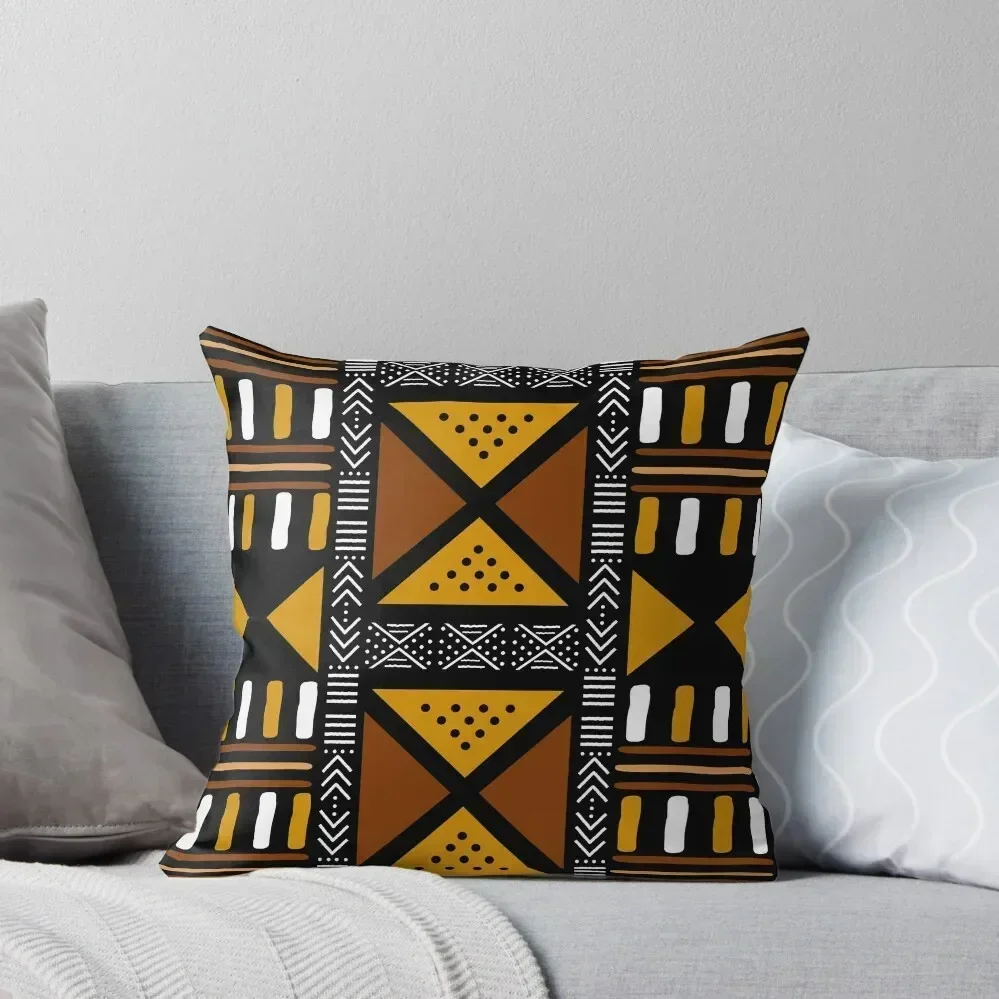 

African Bogolan Mud Cloth Throw Pillow christmas supplies Christmas Pillow christmas decorations for home 2025 pillow