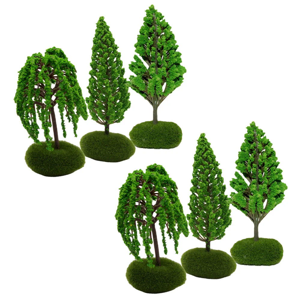 

Tree Model Mini Street Trees Train Scenery Toy Miniature Ornament Landscape Models