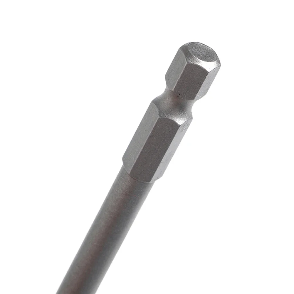 Imagem -02 - Long Shank Screwdriver Bits Grupo Aço Magnético Cabeça Cruzada Hexagonal Chave de Fenda Ferramentas Manuais 50 mm 75 mm 100 mm Pol Peças Set