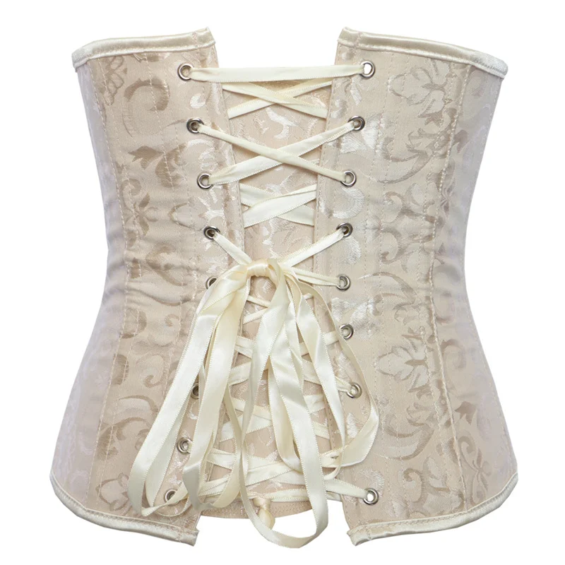 Underbust Corset Floral Push Up Boned Bustier Gothique Korsett For Women Front Busk Gorset Korse Sexy Women Gothic Corset