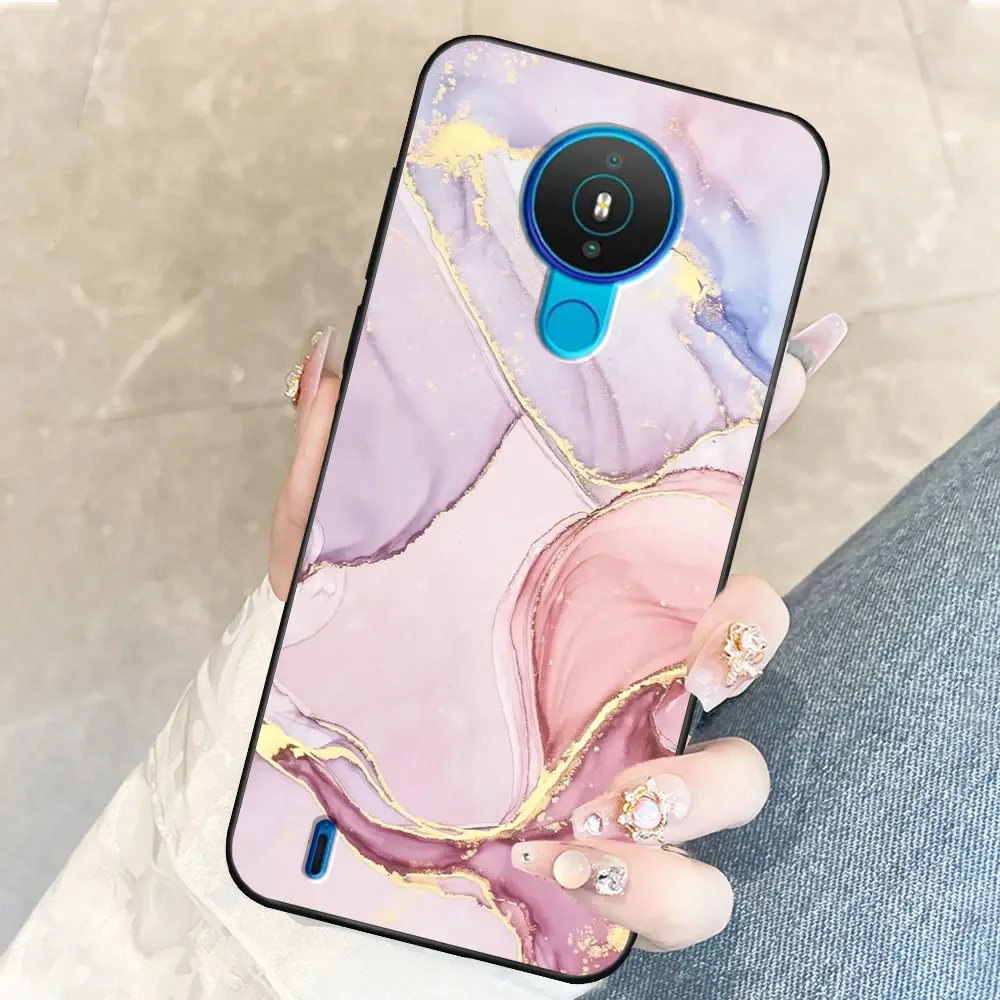 Case For Nokia 1.4 2.4 3.4 5.3 Coque Nokia 5.4 TPU Soft Silicone Funda Phone Case For Nokia 1.4 TA-1322 Capa Cover Bumper Marble