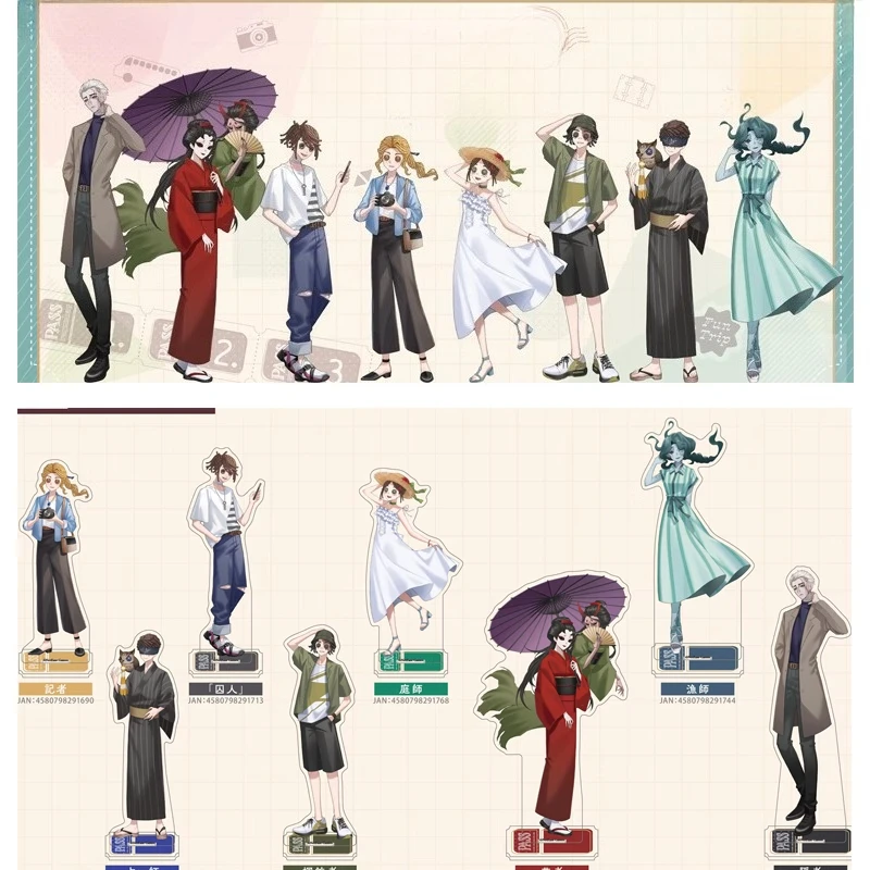 

Game Identity V Acrylic Stand Doll Anime Gardener Prisoner Prospector Hermit Figure Model Plate Cosplay Toy for Gift