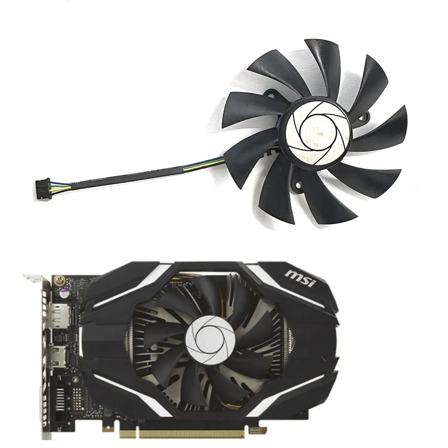 

Nieuw Voor Msi Gtx 1060 Itx Oc 6G Gtx950 R7 360 2gd5 Gtx1060 Oc 3G Grafische Kaart Koelventilator HA9015H12SF-Z 12V 0.45a