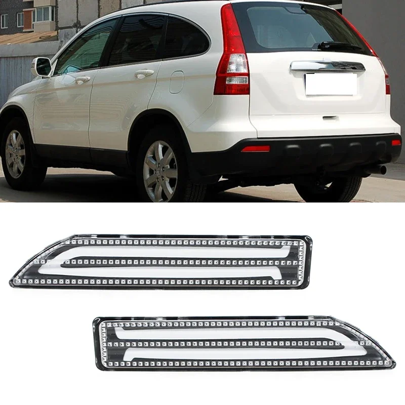 

2PCS Rear Bumper Light Brake Reflector Lamp Fog Light Taillight Modification Car Accessories For Honda CR-V CRV 2007 2008 2009