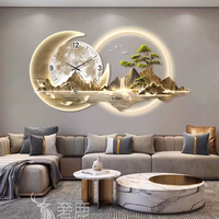 Fashion Luxury Clock Wall Chinese Style Simple Restaurant Creative Silent Aesthetic Wall Watch Nordic Horloge Murale Home Decor