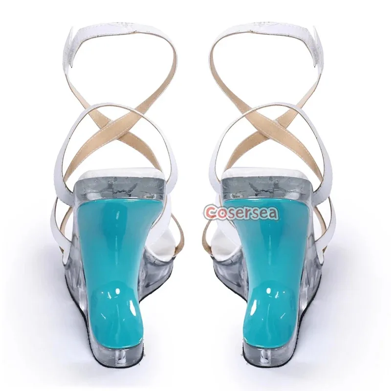 Cosersea  The Shorekeeper Cosplay Shoes Game Wuthering Waves  The Shorekeeper Cosplay Shoes High Heel Halloween Cosplay Shoes