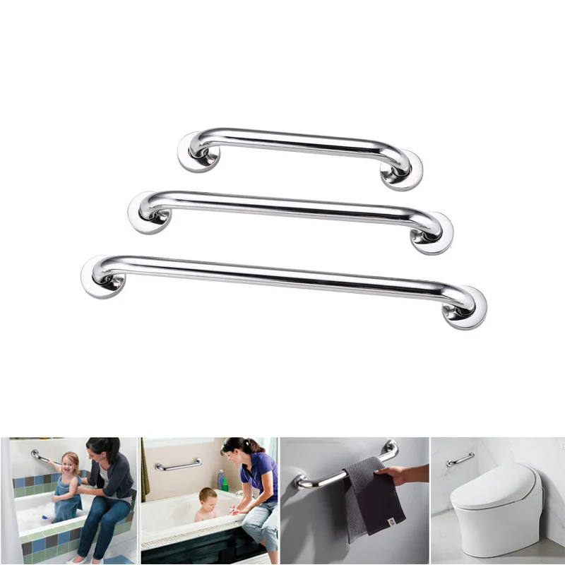 Stainless Steel Bathroom Tub Toilet Handrail Grab Bar,Wall Mounted Shower Bars,Safety Support Handle Towel Rack 30cm/40cm/50cm