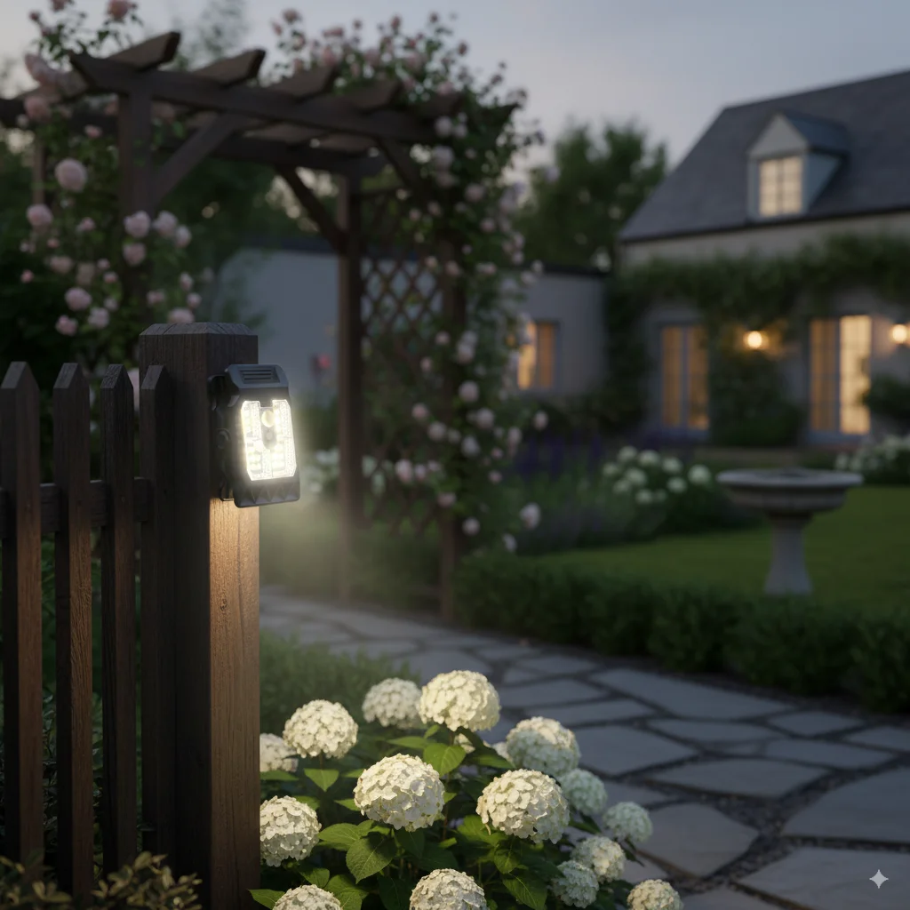 Solar Clip Light Motion Sensor Lamp Yard Lights Outdoor Waterproof Wall With Automatic Security Decorative Umbrella Clips Garden