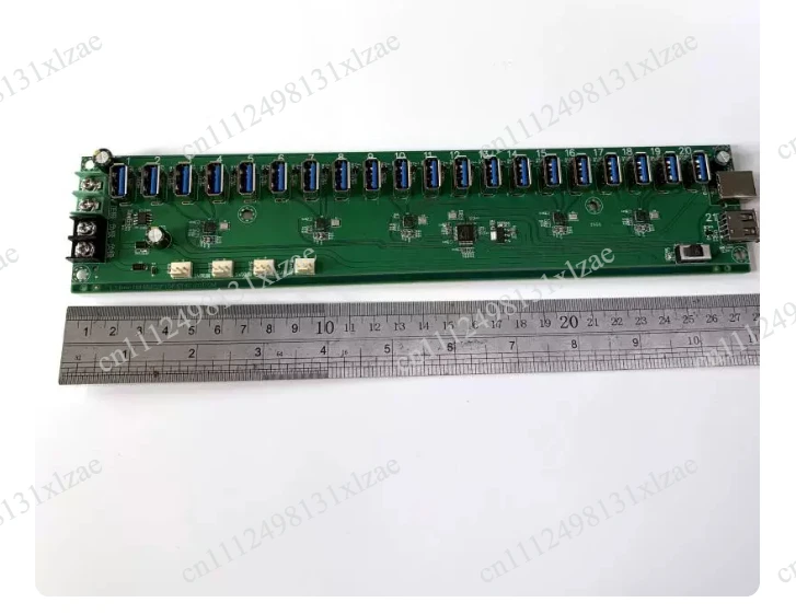 usbハブpcba-21ポート（20-1）-コンピュータ周辺機器およびデバイスハブ用マルチusb拡張ボード