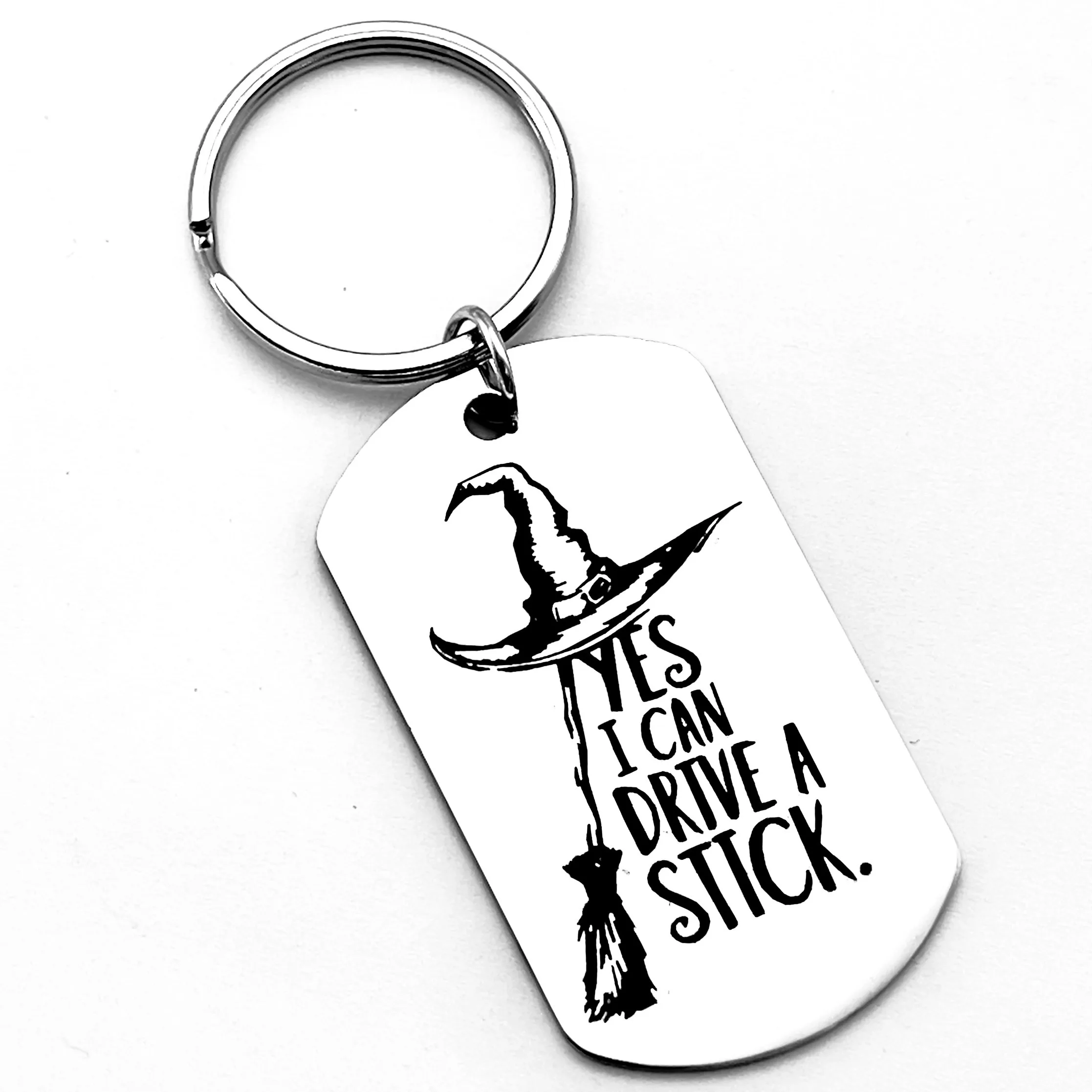 Porte-clés chapeau magique de sorcière, décoration magique de fête d'anniversaire, accessoires de nouveauté de fête de sorcière, motif de balai magique