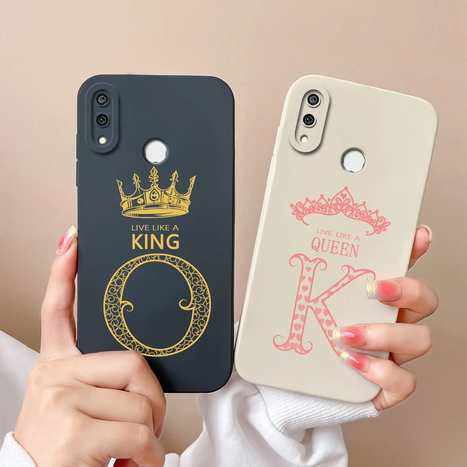 For Huawei Y9 Prime Y9S Y9A Cases Creative 26 Letter Upgrade Camera Protection Soft Liquid Silicone Funda For Huawei Y9 S Y9 A